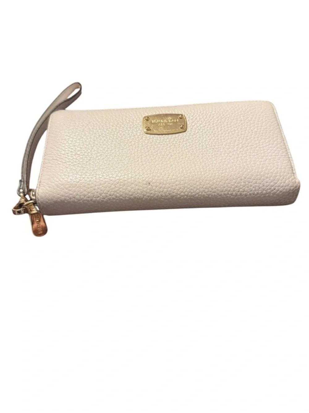 Michael Kors white Leather Wristlet Wallet